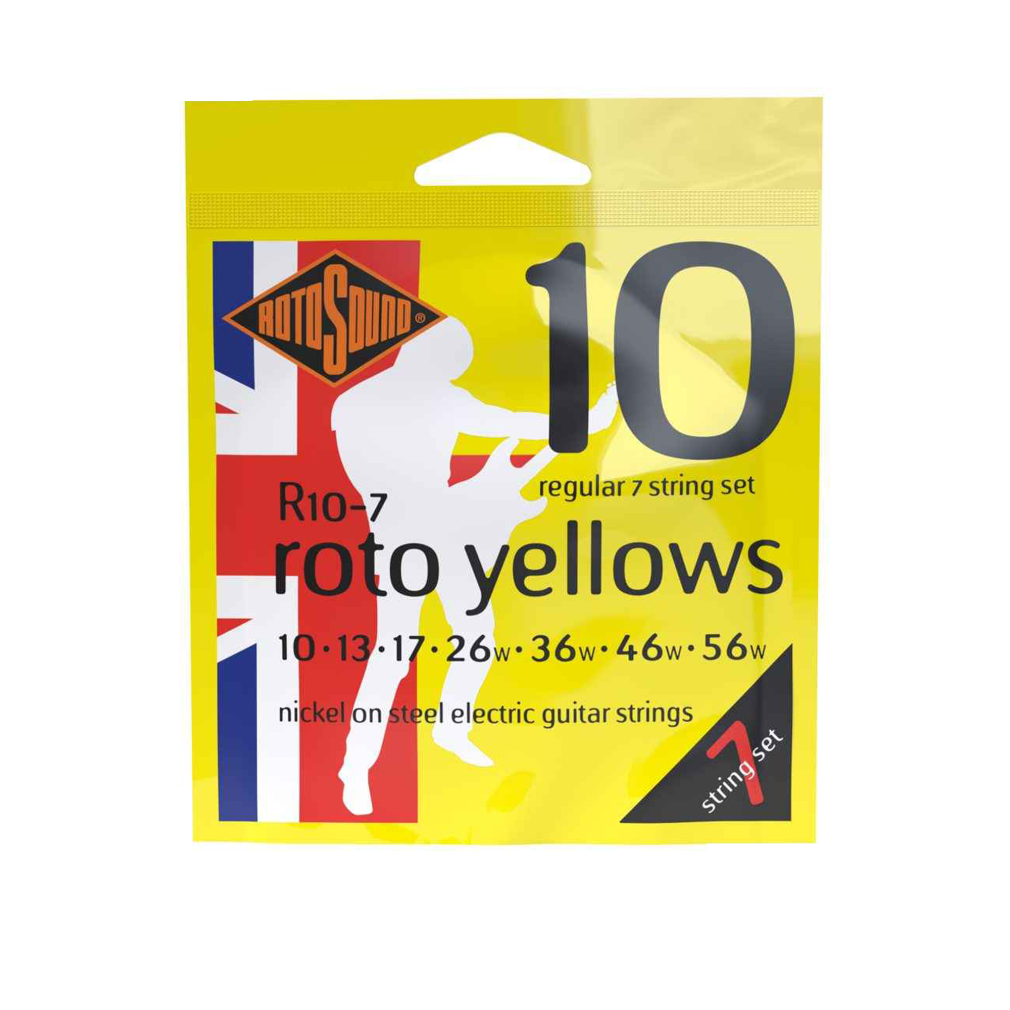 Rotosound Roto Yellows Electric Guitar Strings (7-String Set)